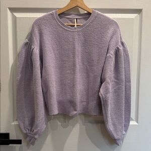 Free People Lilac Crew Neck Sweater
